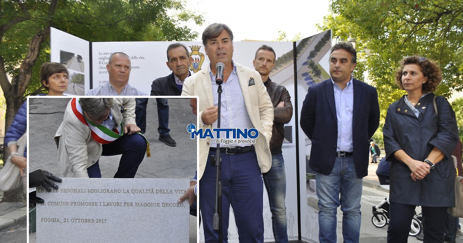 Foggia, il sindaco Landella inaugura il «salotto» della città