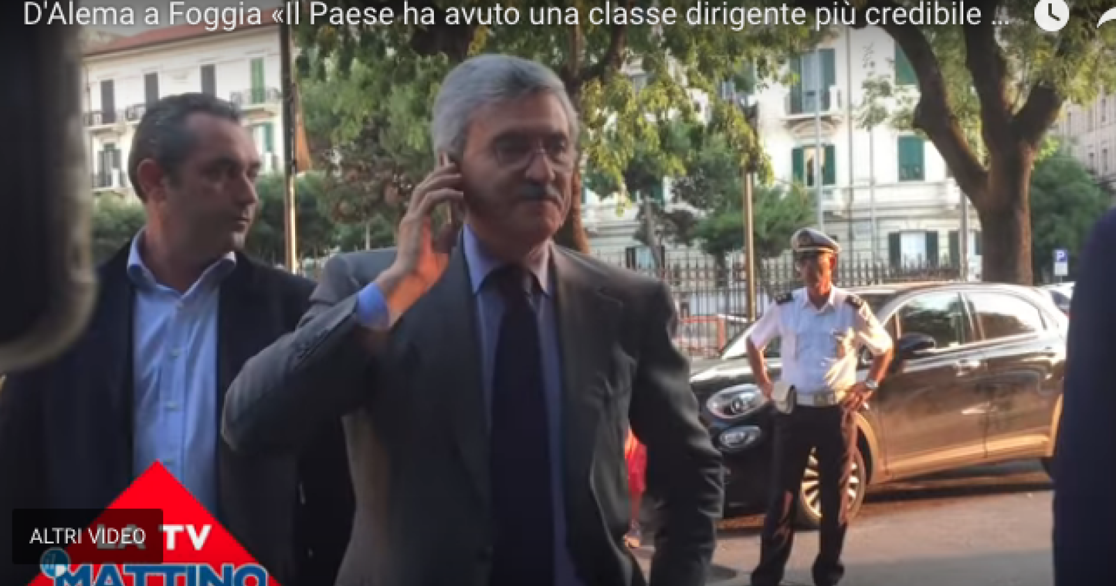 Oggi doppio appuntamento con D'Alema in Capitanata