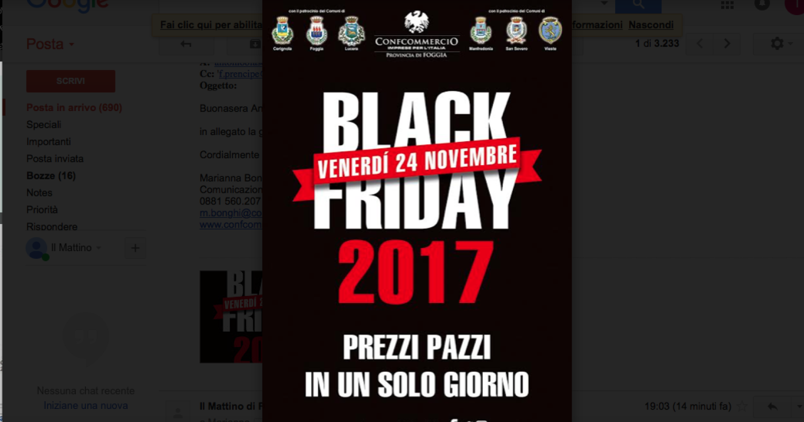 È il fortunato "venerdì nero" degli acquisti: ecco dove a Foggia e in provincia