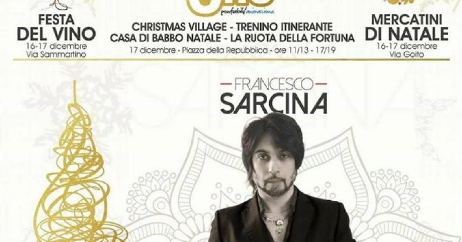 Stasera a Torremaggiore concerto di Francesco Sarcina