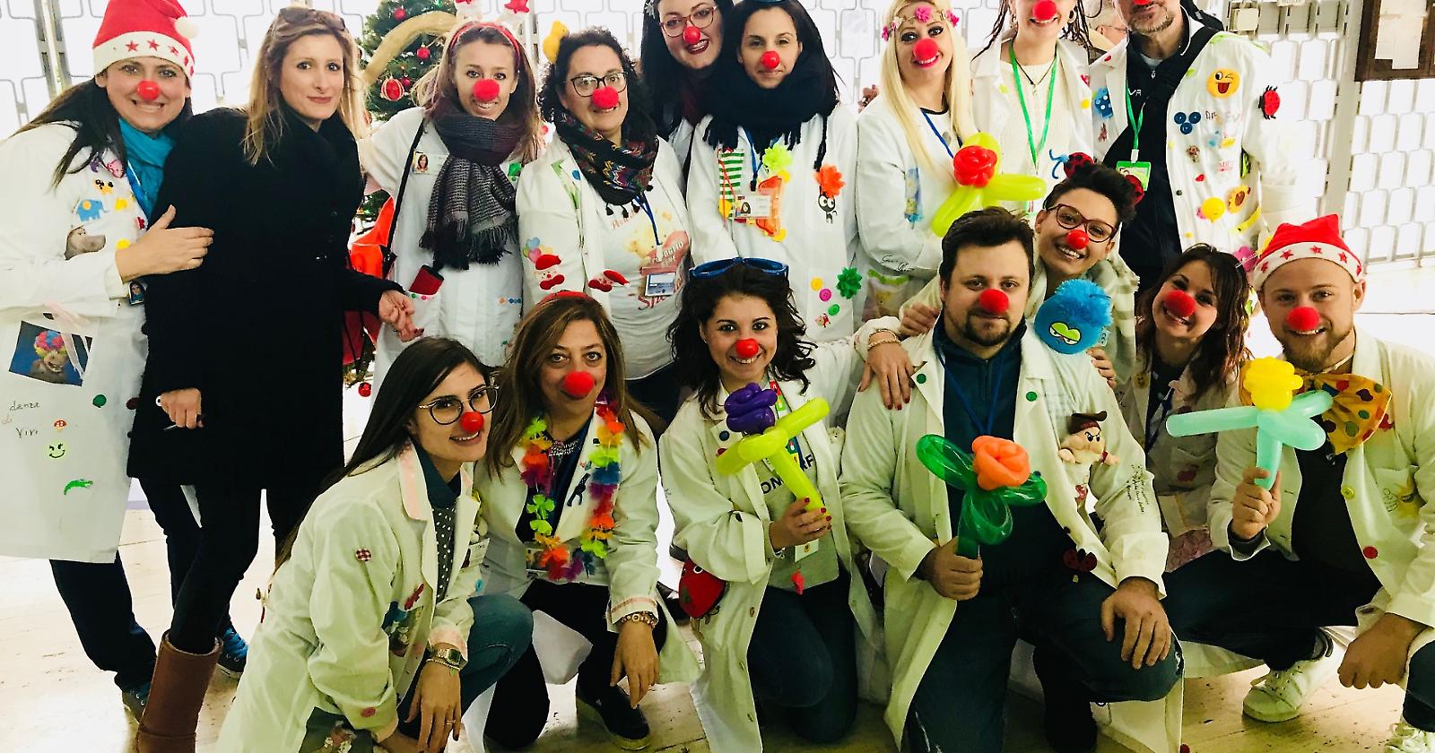 Quando il sapore della libertà è l'allegria, con i Clown Dottori al carcere di Foggia