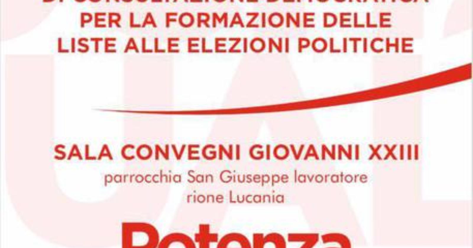 Politiche 2018, l'assemblea pubblica di Liberi e Uguali a Potenza