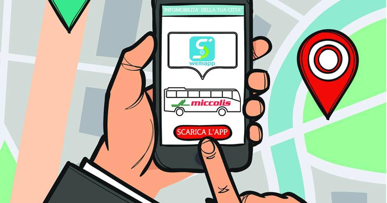 Il trasporto pubblico a Matera in un'app: nasce Wemapp