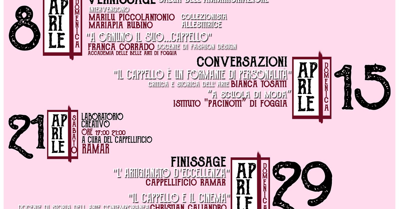 “Tanto di cappello”, a Torremaggiore mostra di cappelli d’epoca al Castello Ducale per tre domeniche di aprile