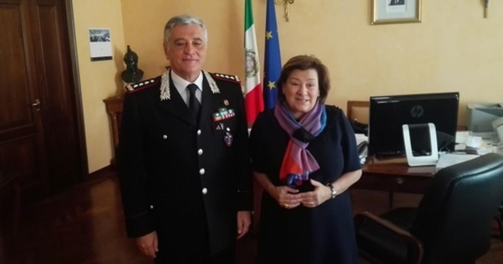 Il comandante della brigata Ogaden dal Prefetto di Potenza
