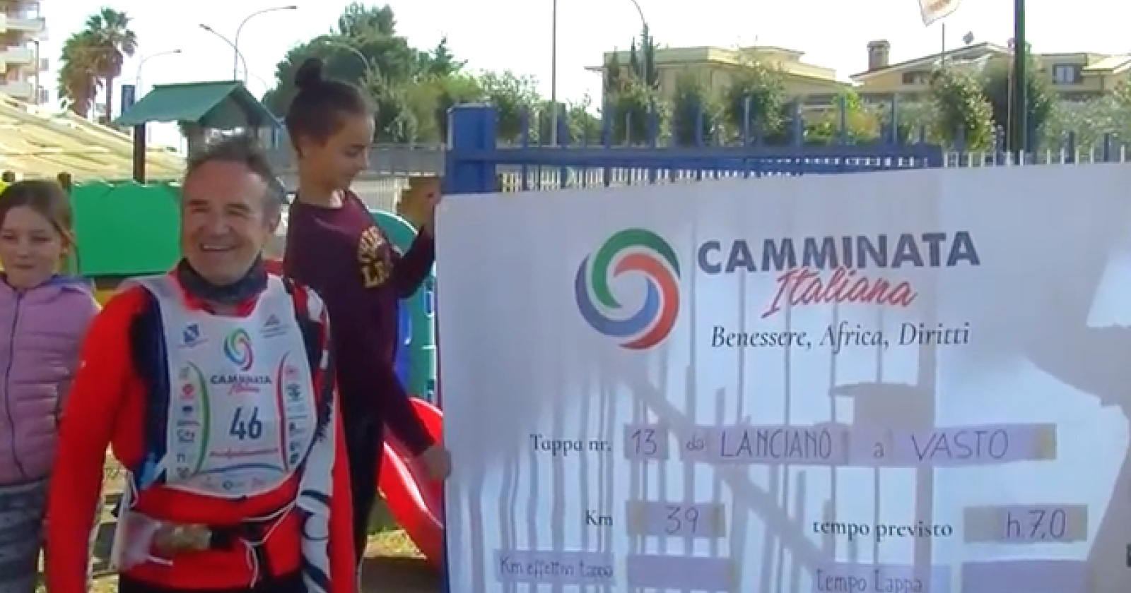 Arriva a Foggia la camminata di Malagutti per i diritti dei bambini