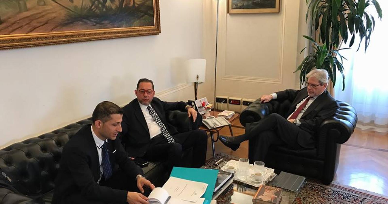 Zes, il senatore Pittella (Pd) e Lamboglia incontrano il ministro De Vincenti