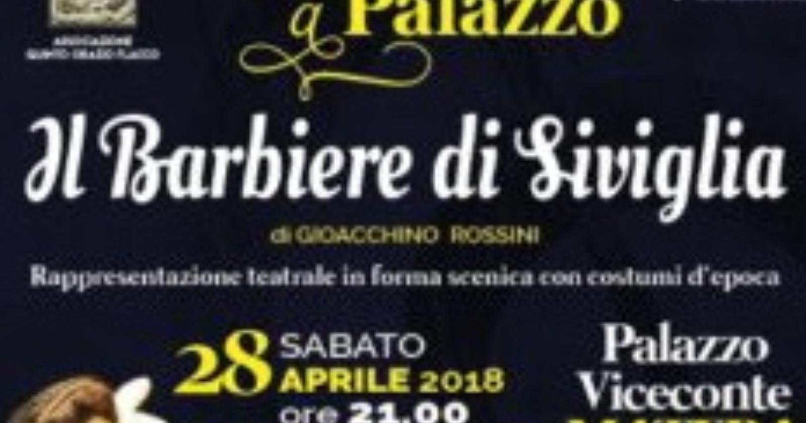 Teatro, domani "Il Barbiere di Sviglia" in scena al Palazzo Viceconte di Matera