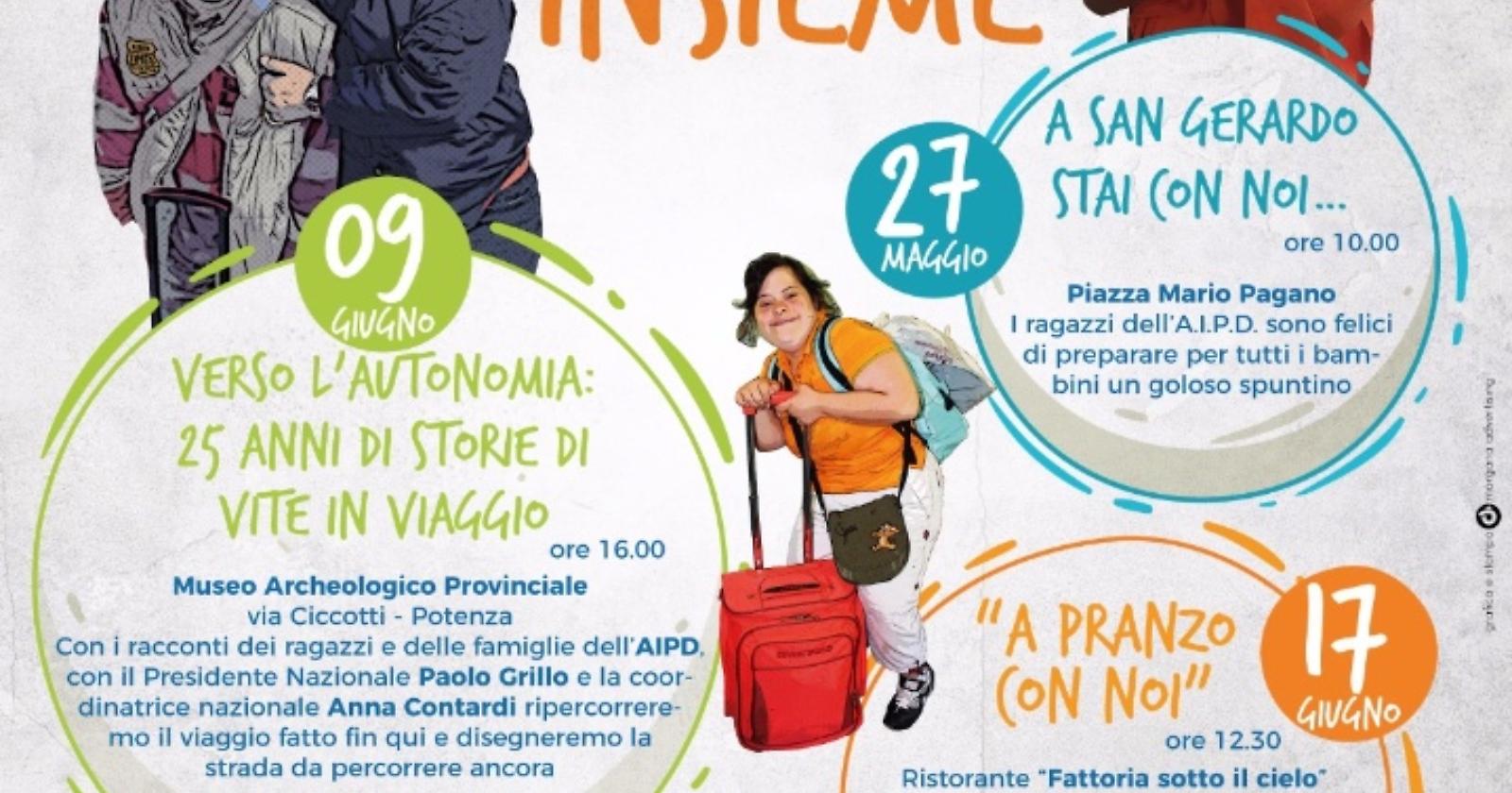 Aipd, a Potenza il convegno "Verso l'autonomia: 25 anni di storie di vite in viaggio"