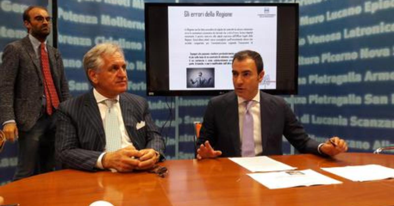 Contratti derivati Basilicata, Napoli e Castelluccio (FI): «Vicini alla fine»