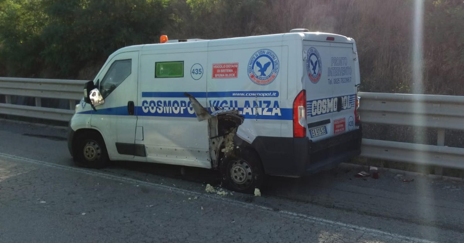 Tentato assalto ad un portavalori tra Candela e Foggia