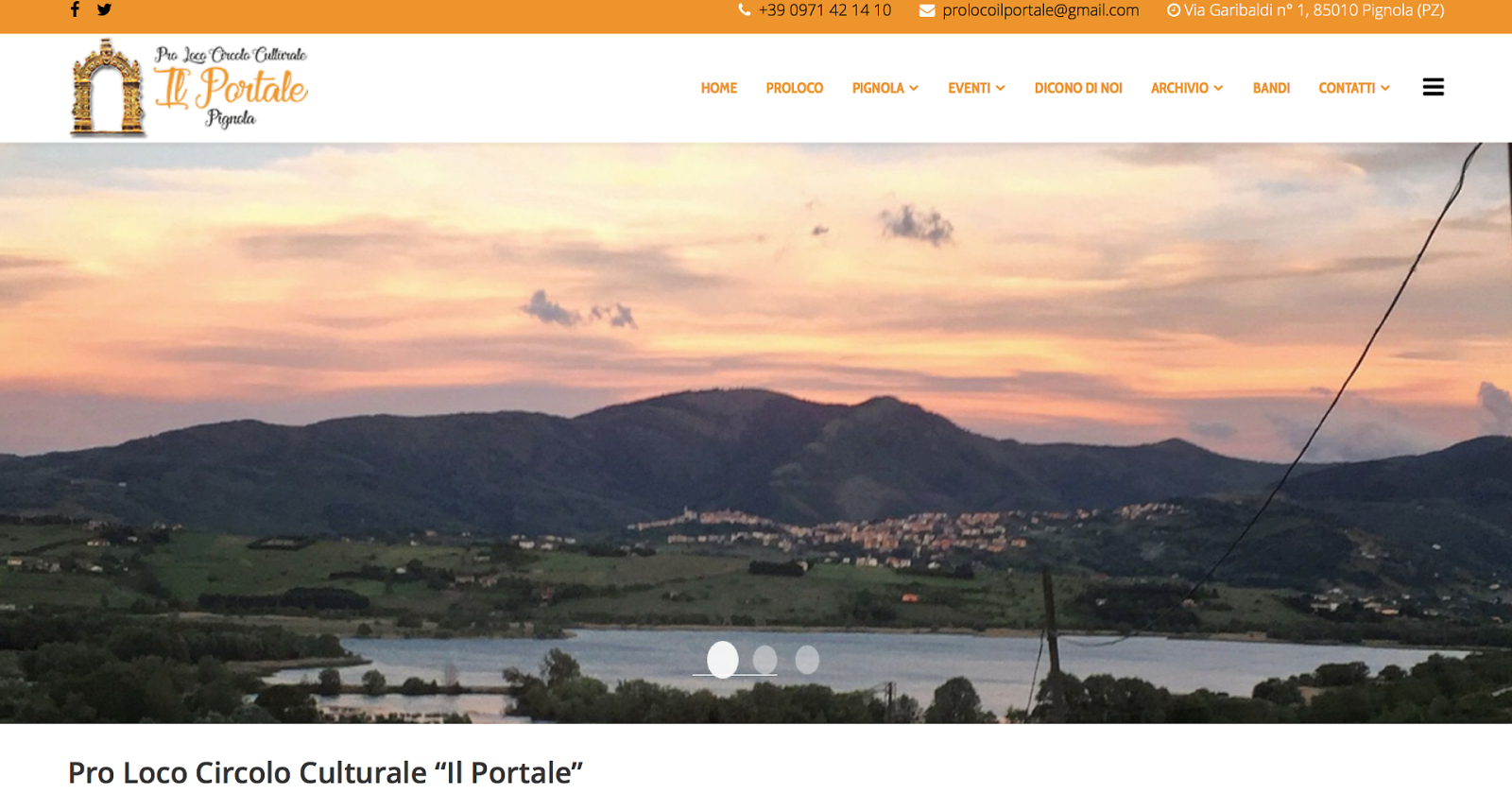 “Il Portale”, on line il nuovo sito della Pro Loco di Pignola