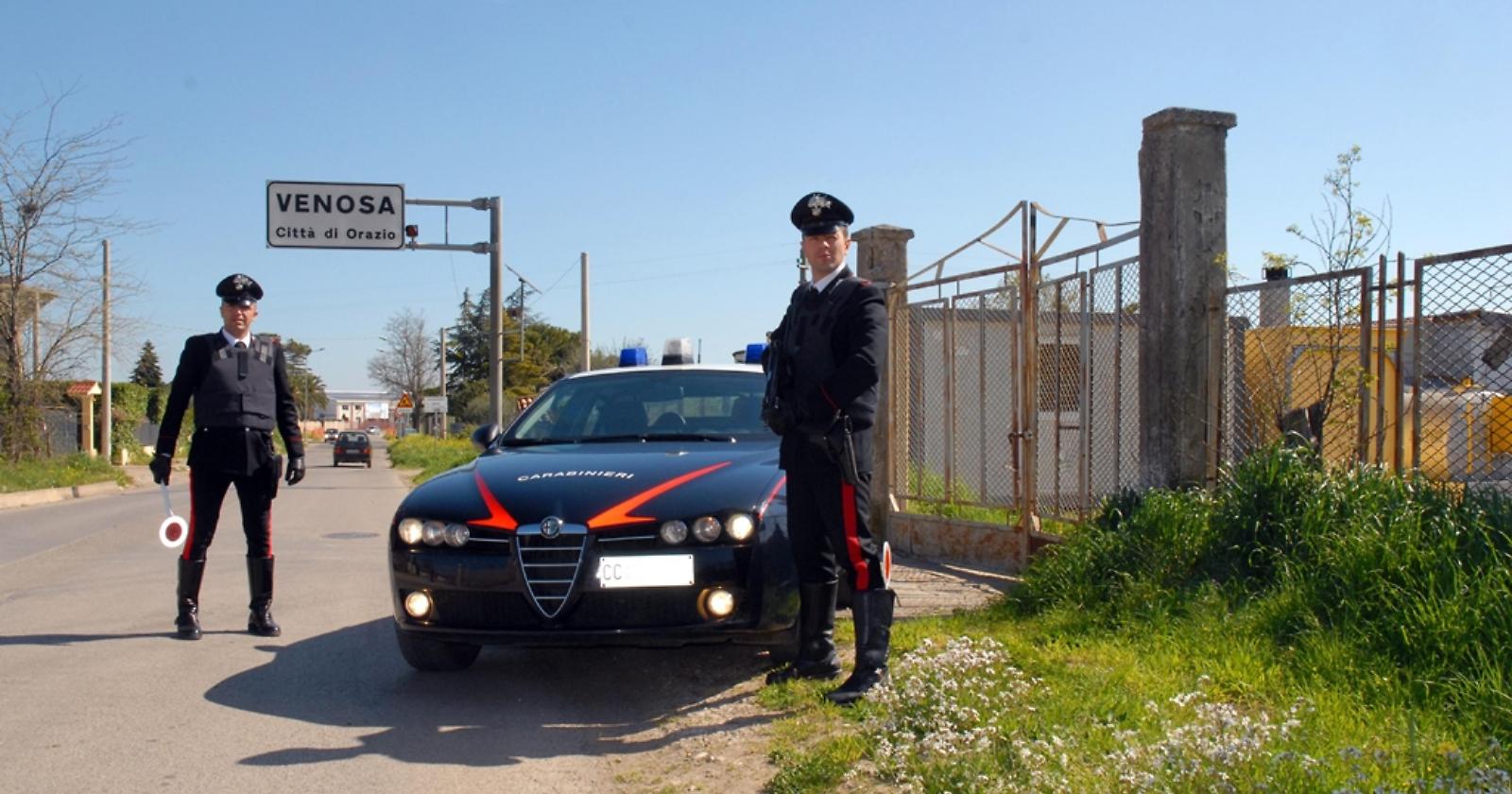 Nella città di Orazio non ci si droga di poesia: i Carabinieri della Compagnia di Venosa  pizzicano a Lavello spacciatore di Melfi