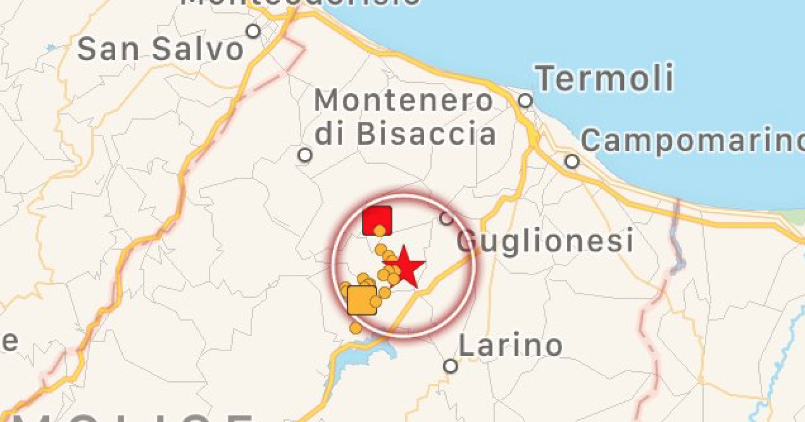 Terremoto. Arriva un'altra forte scossa, sempre nello stesso epicentro del Molise