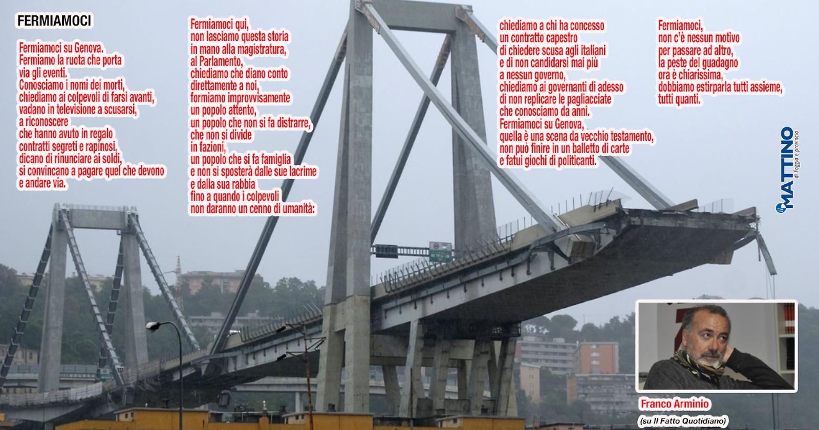 Genova nel cuore, l'esortazione accorata di un poeta: Franco Arminio