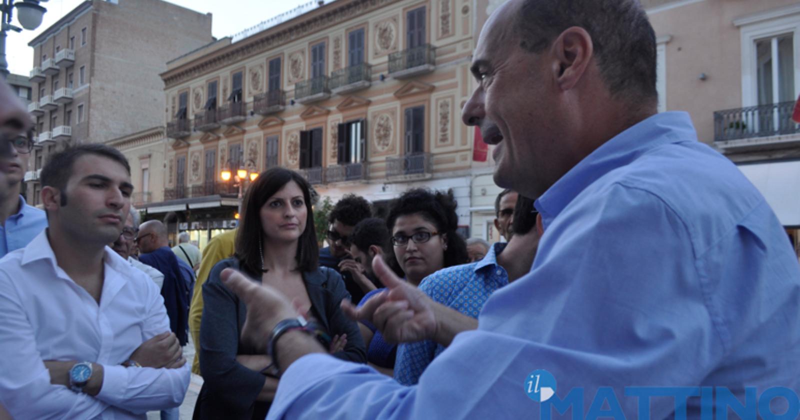 Zingaretti a Foggia con tutti i candidati sindaco Pd della Capitanata