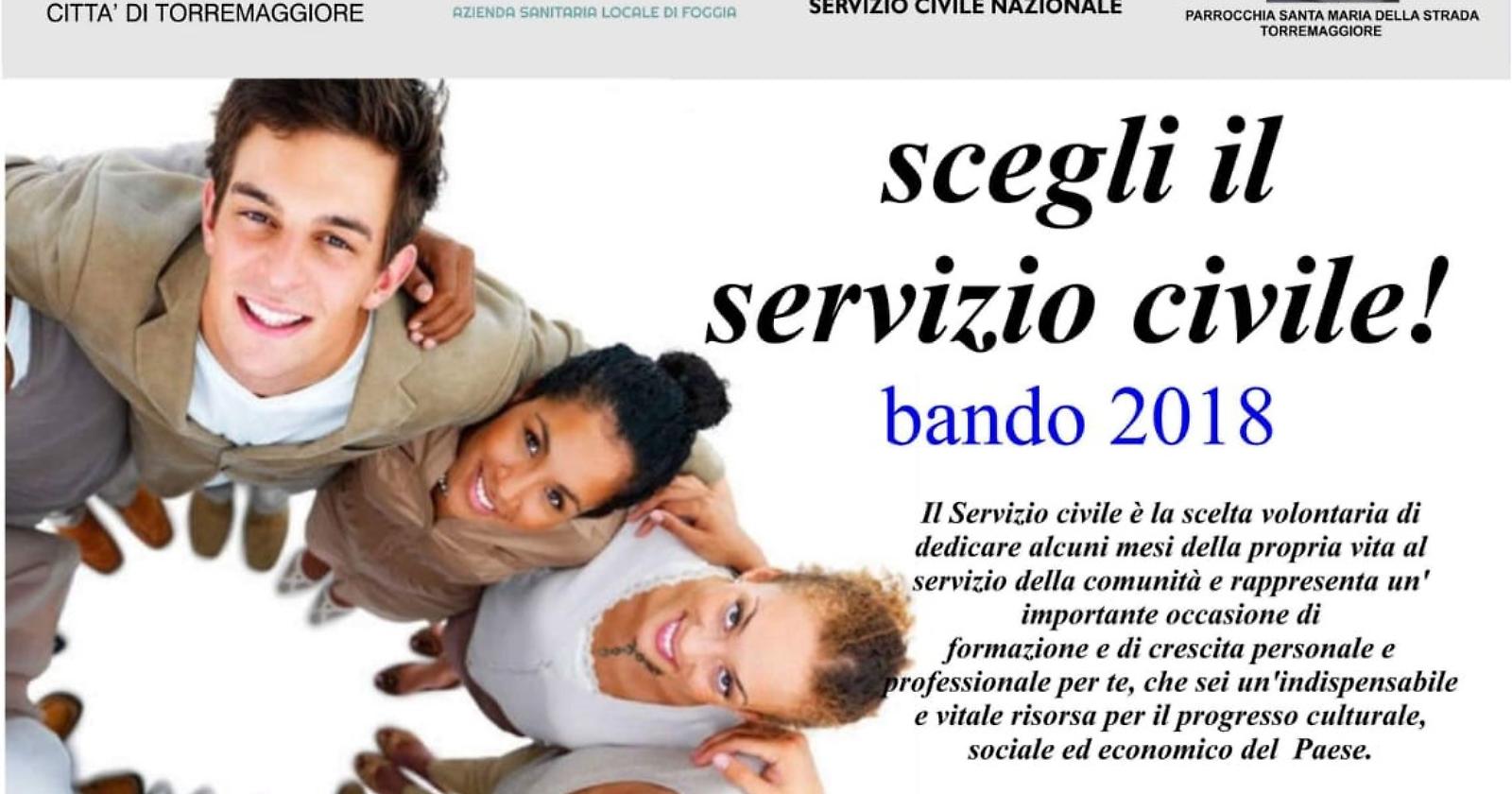 Torremaggiore: ecco tre progetti di Servizio Civile. Possibile presentare domanda di partecipazione entro il 28 settembre 