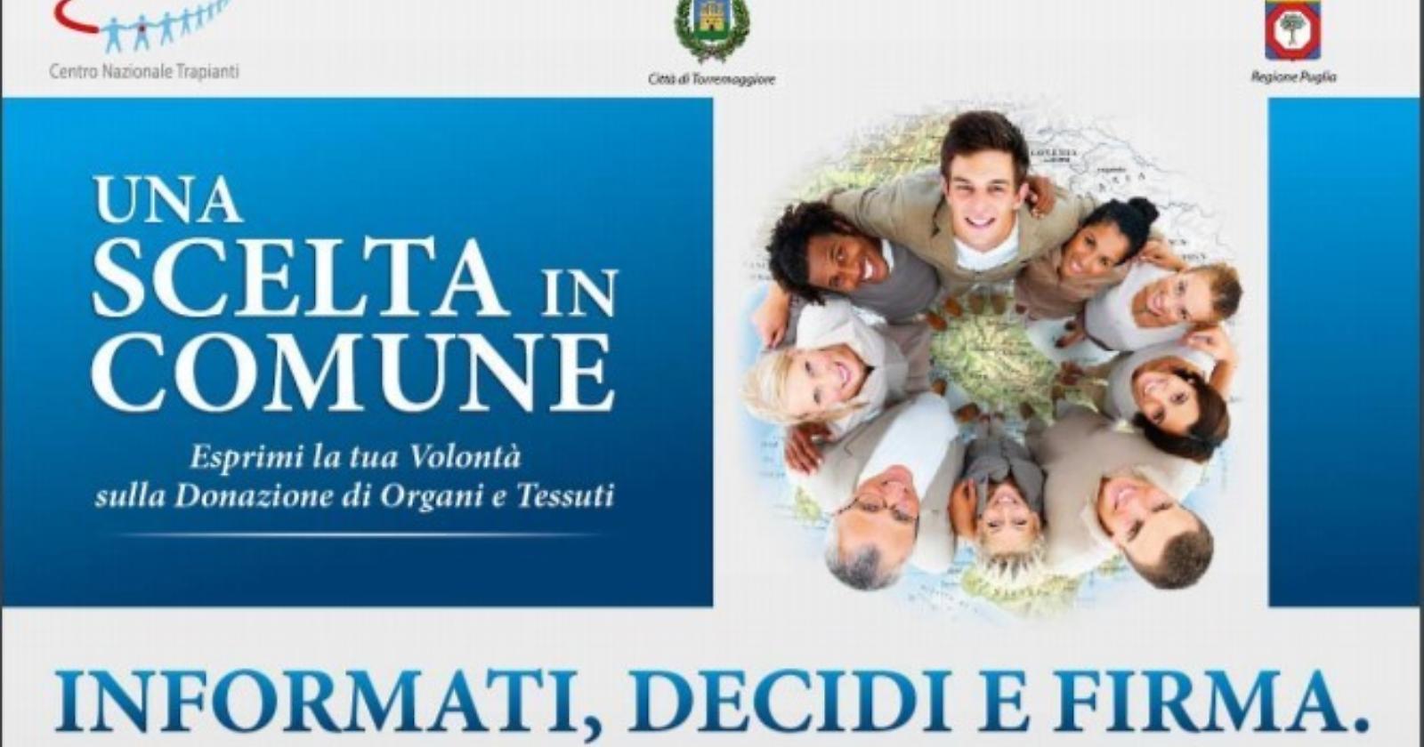 A Torremaggiore è possibile pronunciarsi in merito alla donazione di organi post mortem