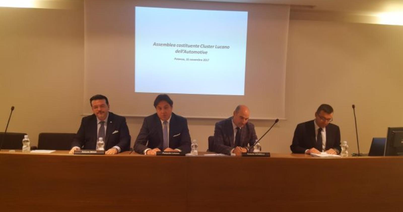 Cluster Lucano Automotive, conclusa la fase di costituzione