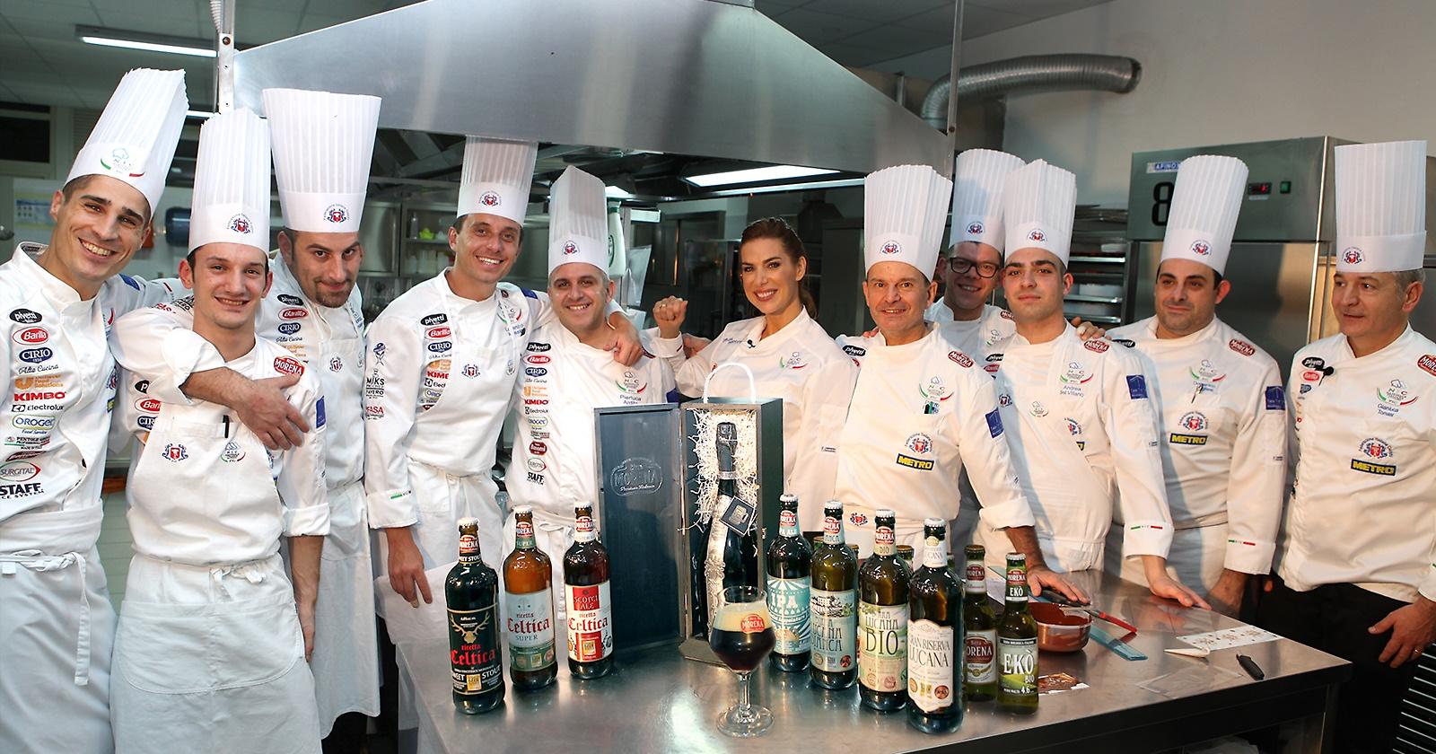 Veronica Maya e le ricette "stregate" dalla Nazionale Italiana Cuochi con l'elisir di Birra Morena