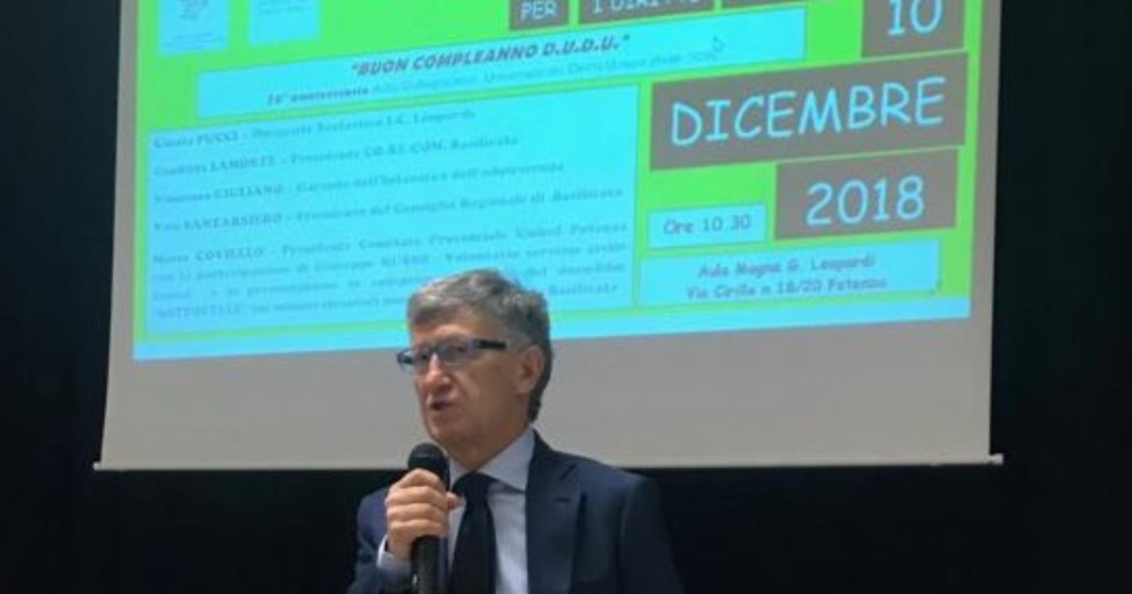 Dichiarazione universale dei diritti umani, Santarsiero: «Dobbiamo fare di più»