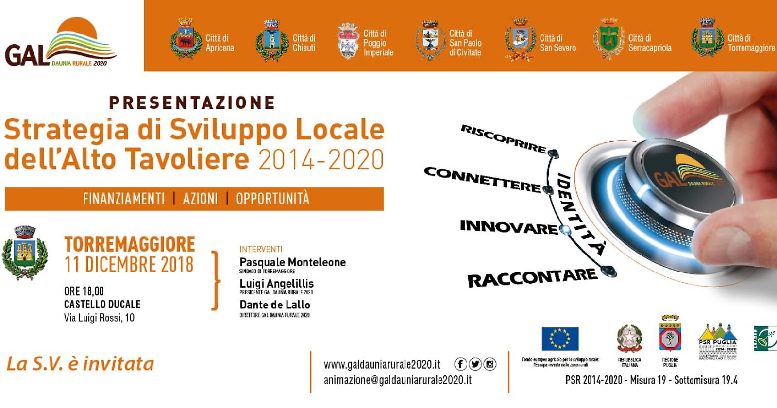 Il Gal Daunia Rurale 2020 si presenta a Torremaggiore