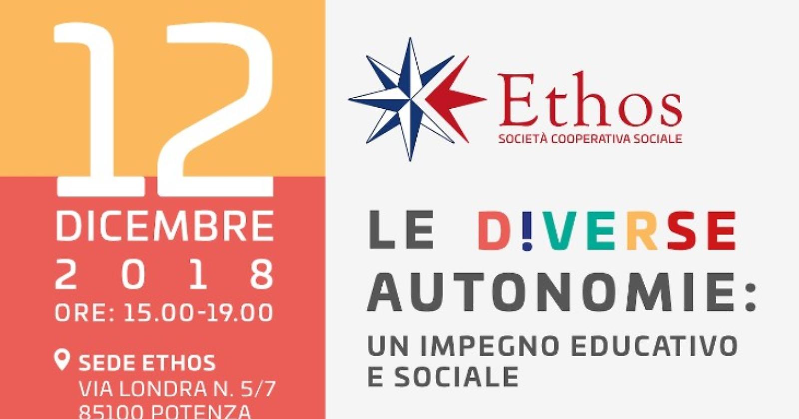 "Le diverse autonomie: un impegno educativo e sociale”, il convegno a Potenza