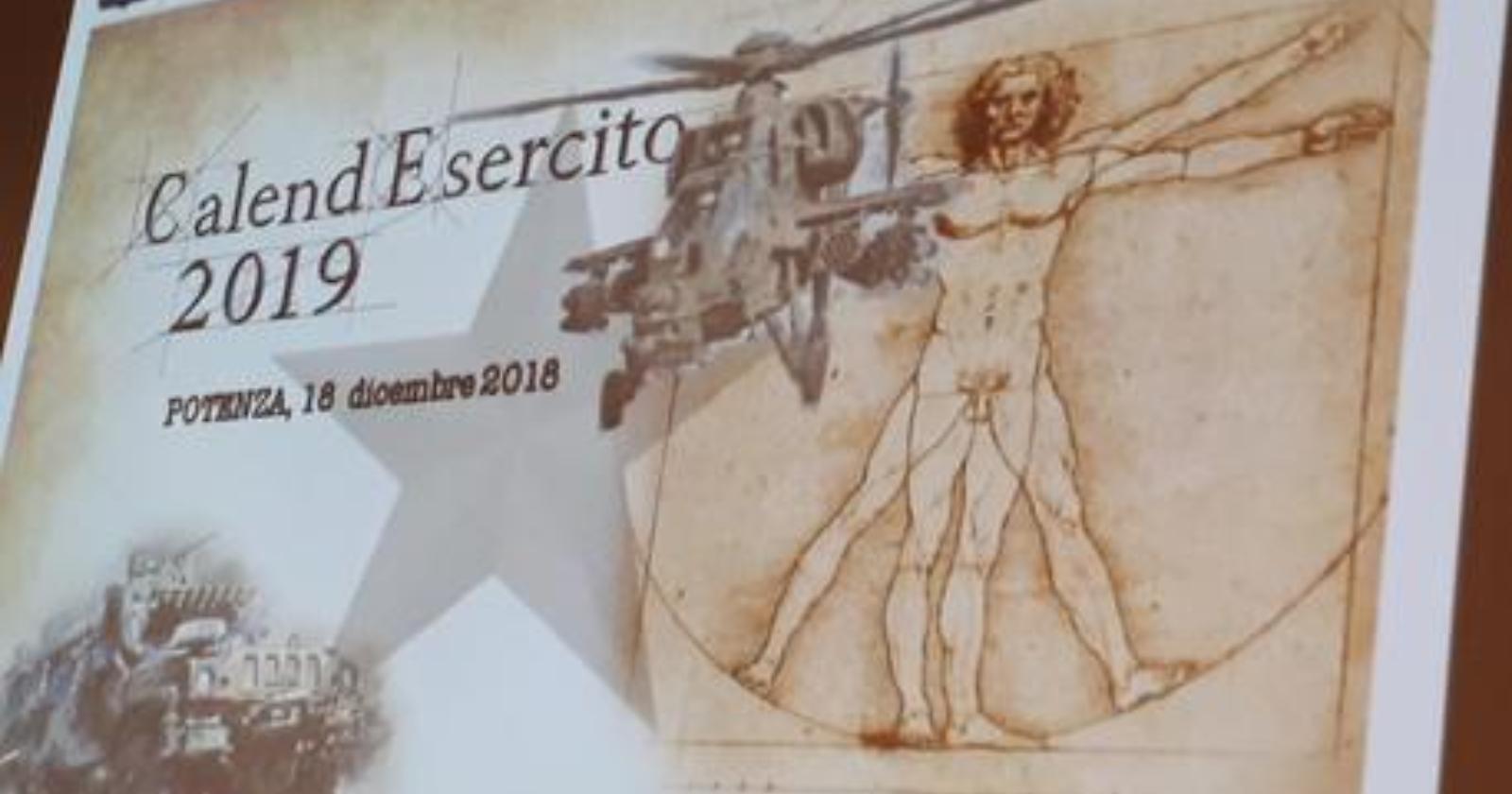 Presentato oggi a Potenza il "CalendEsercito 2019" dedicato a Leonardo da Vinci 