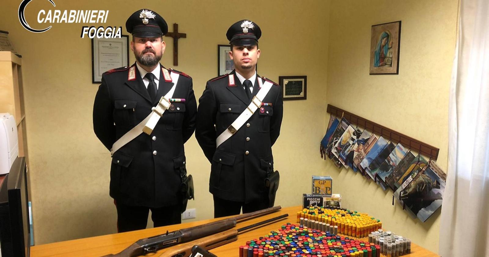 San Nicandro Garganico, pistola e fucile in una masseria: arrestato 