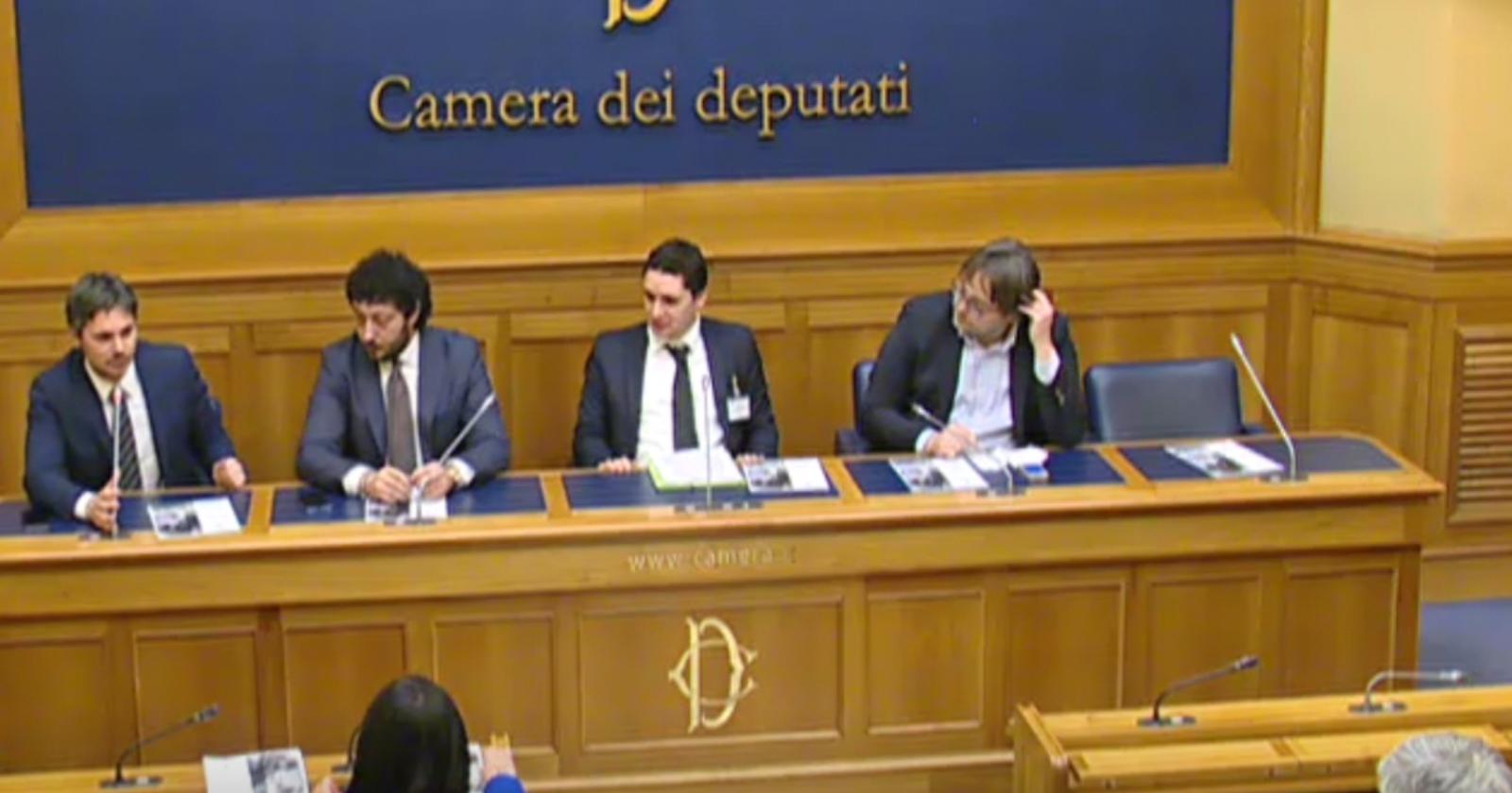 Il giornalista Amendolara ieri a Montecitorio per un report sulla trasparenza delle Ong