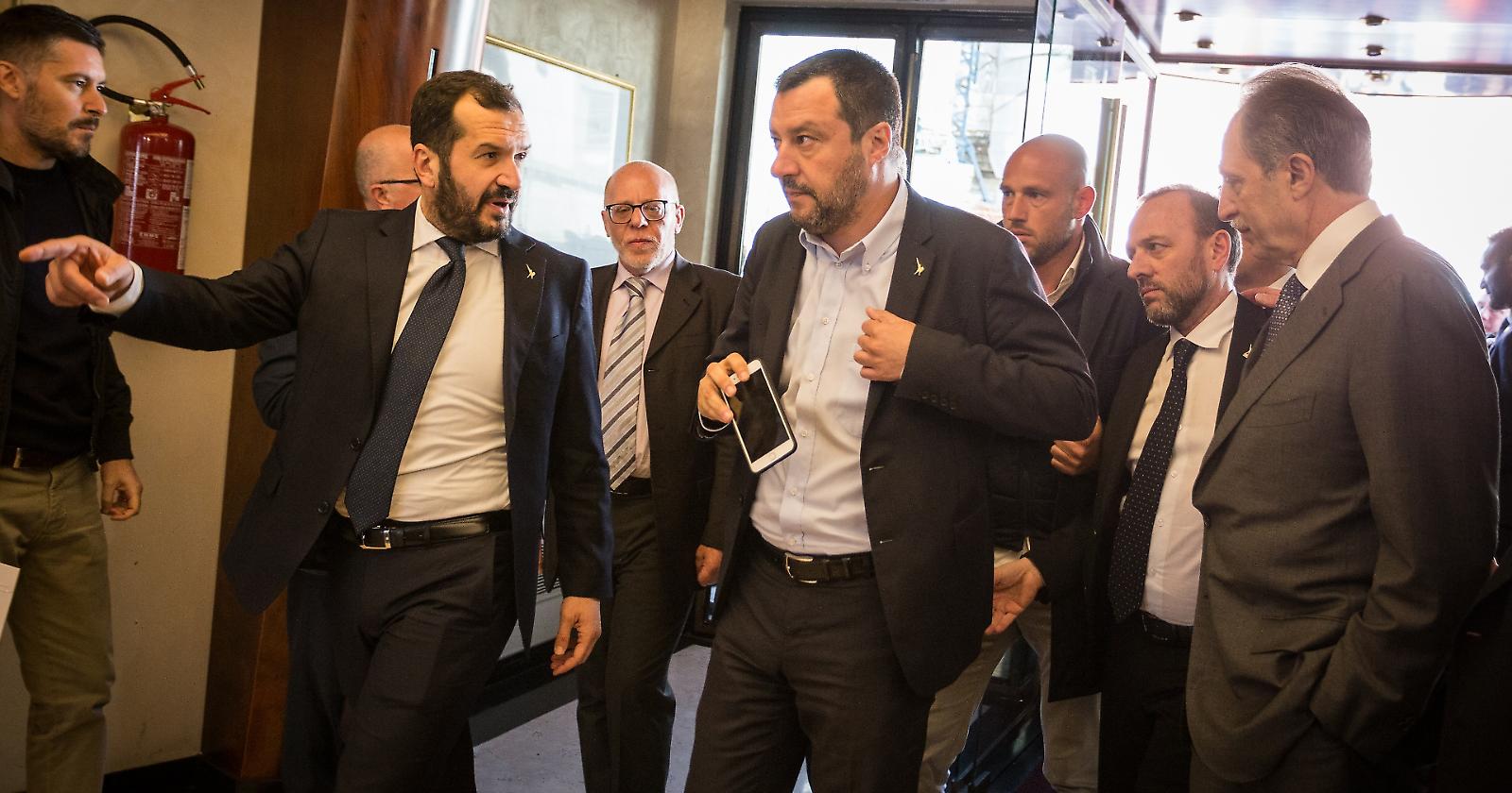 LA GALLERY. Matteo Salvini a Potenza incontra la squadra selezionata da Liuni per la corsa verso il 24