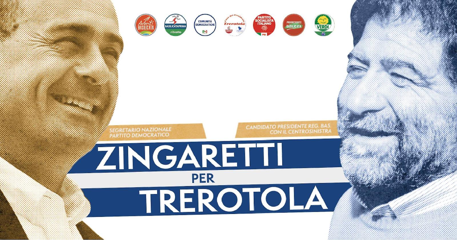 Lunedì Zingaretti a Potenza a sostegno di Trerotola