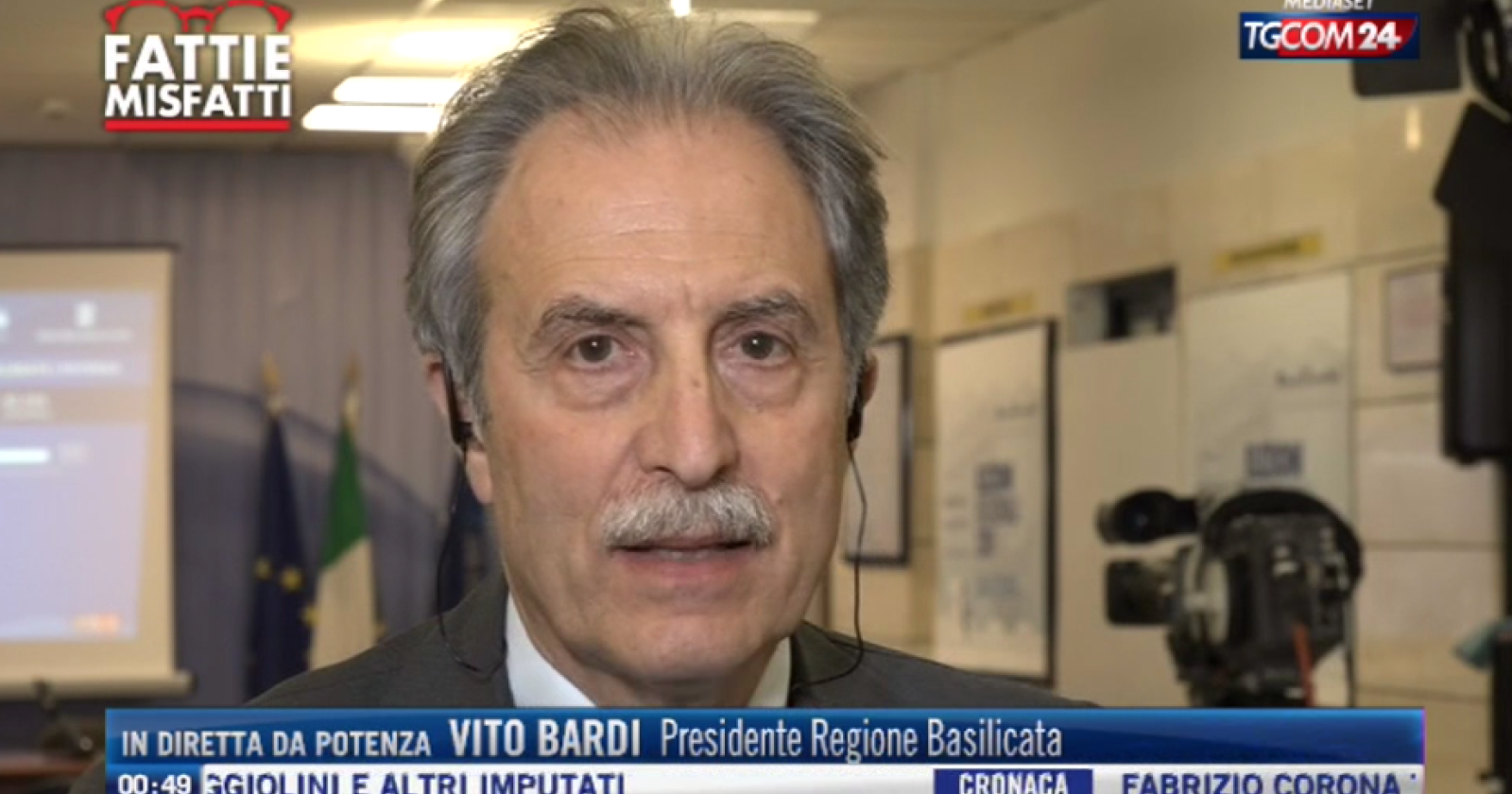 Trerotola è un signore, Bardi: «Sono contento che mi abbia chiamato, non posso dire lo stesso dei 5 Stelle»