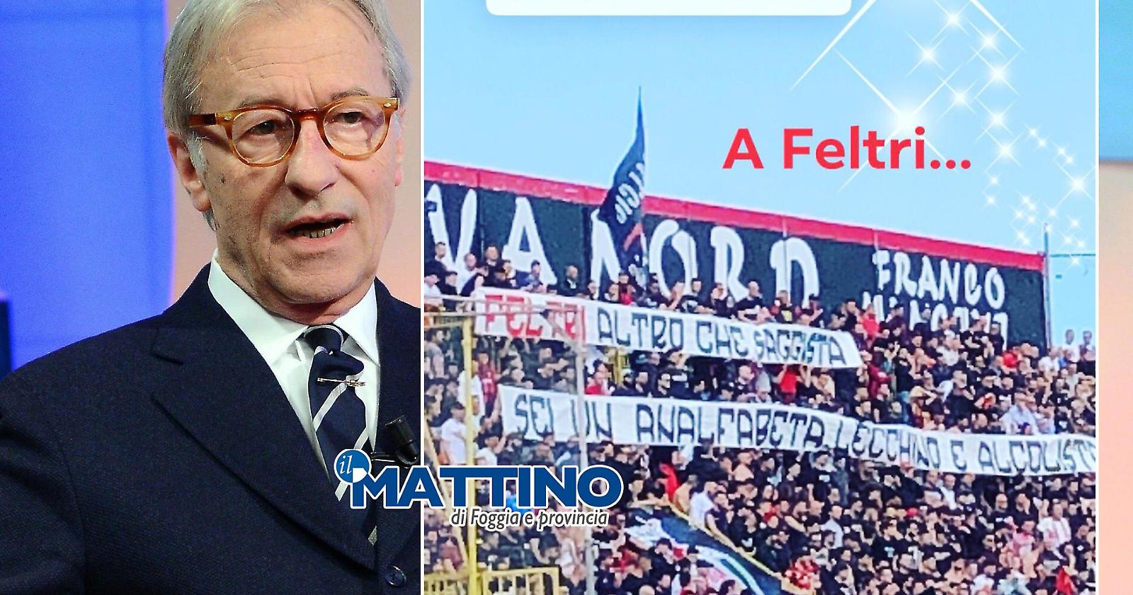 Ciapa, Vittorio! Dallo stadio Pino Zaccheria (che era un elegante campione foggiano) a Feltri: «Altro che saggista, sei un analfabeta, lecchino e alcolista»
