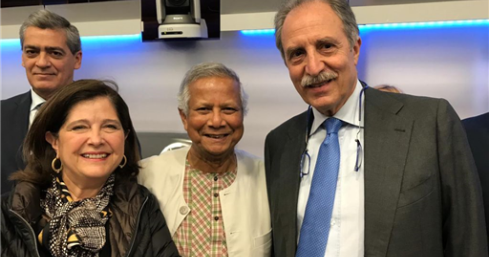 Bardi e la rettrice Sole incontrano il «banchiere dei poveri» Yunus