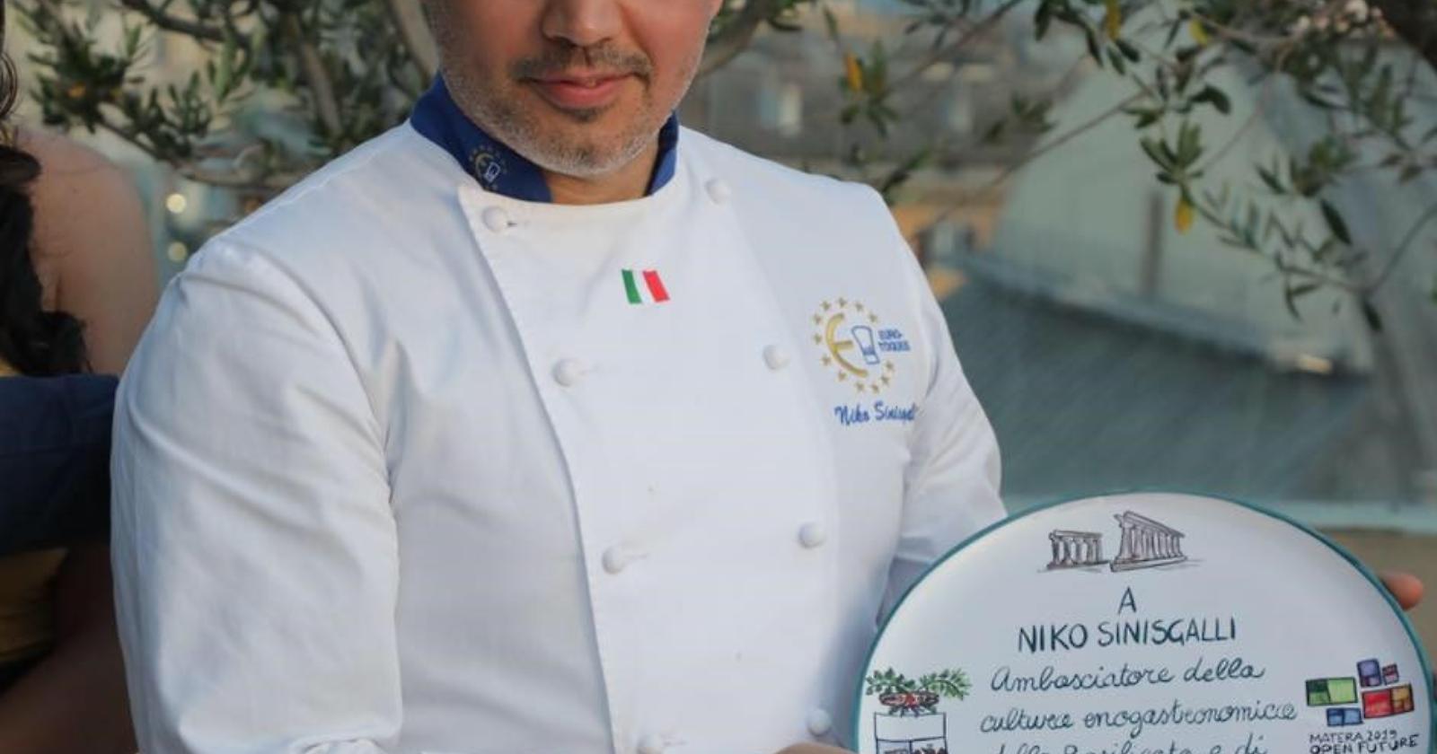 Niko Sinisgalli è lo chef ambasciatore della cultura enogastronomica della Basilicata e di Matera 2019