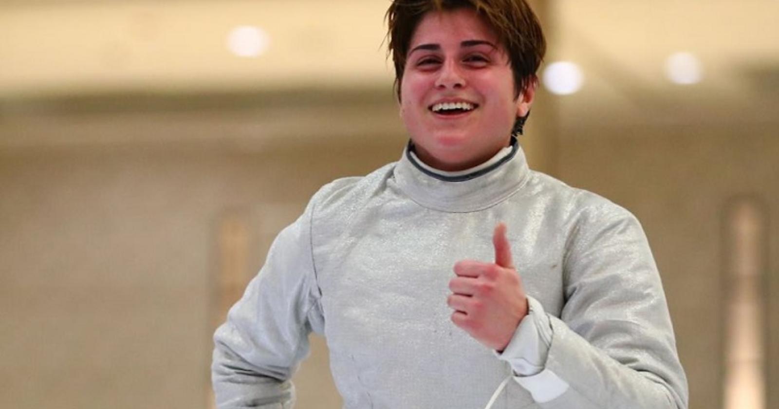 Martina in pedana per i mondiali di scherma di Budapest