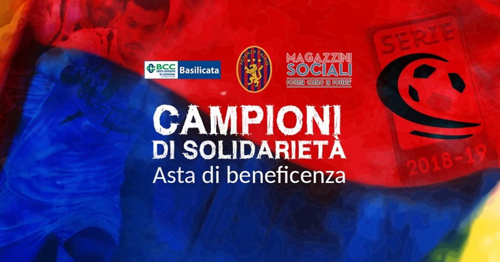 Il Potenza calcio si schiera  al  fianco della solidarietà