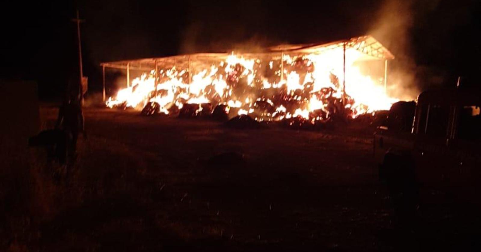 San Giovanni Rotondo, incendio distrugge capannone azienda agricola 