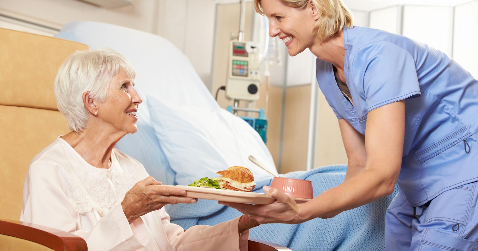 Non è il ristorante ma il pasto personalizzato in ospedale aiuta a stare bene