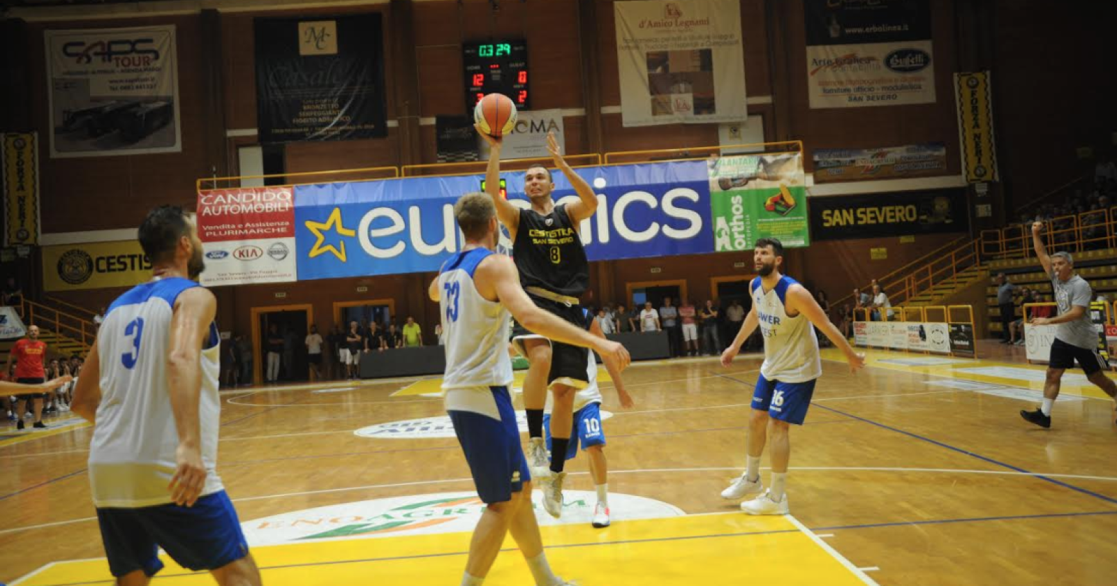 Basket, rodaggio amichevole dell'Allianz Pazienza San Severo con l'Olimpia Matera: 88-88