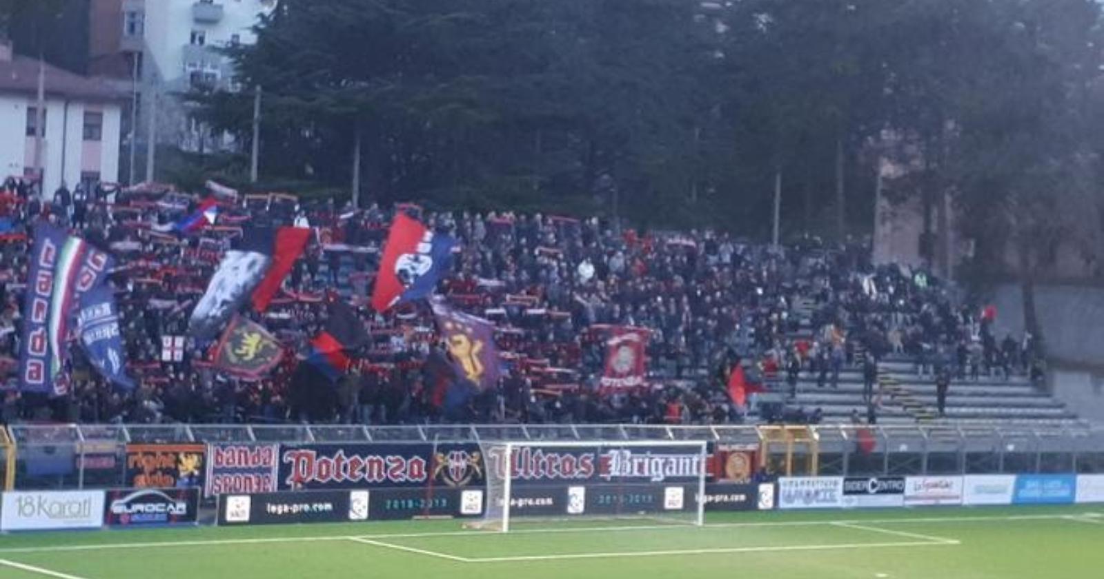Potenza-Catania, vietata l trasferta ai tifosi siciliani