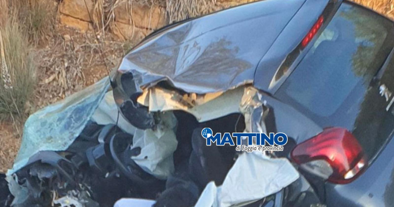 Incidente sulla strada per San Nicandro Gargano, perde la vita una donna di 41 anni