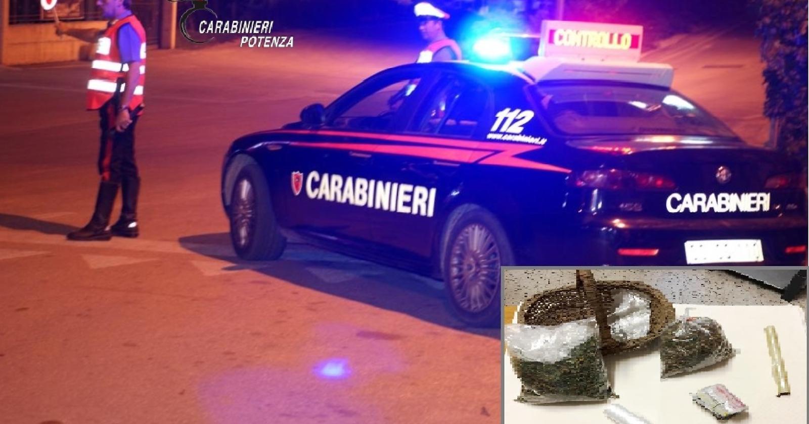 Da Ascoli Satriano a San Nicola di Melfi con 325 grammi di droga: beccato dai Carabinieri lucani