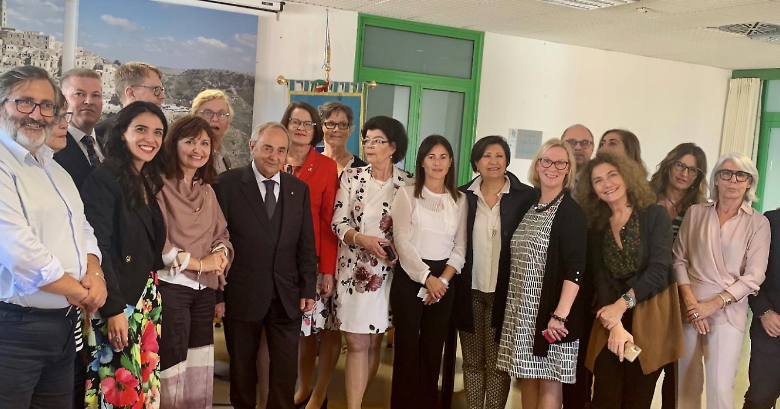Il sindaco di Matera riceve una delegazione finlandese della città di Oulu