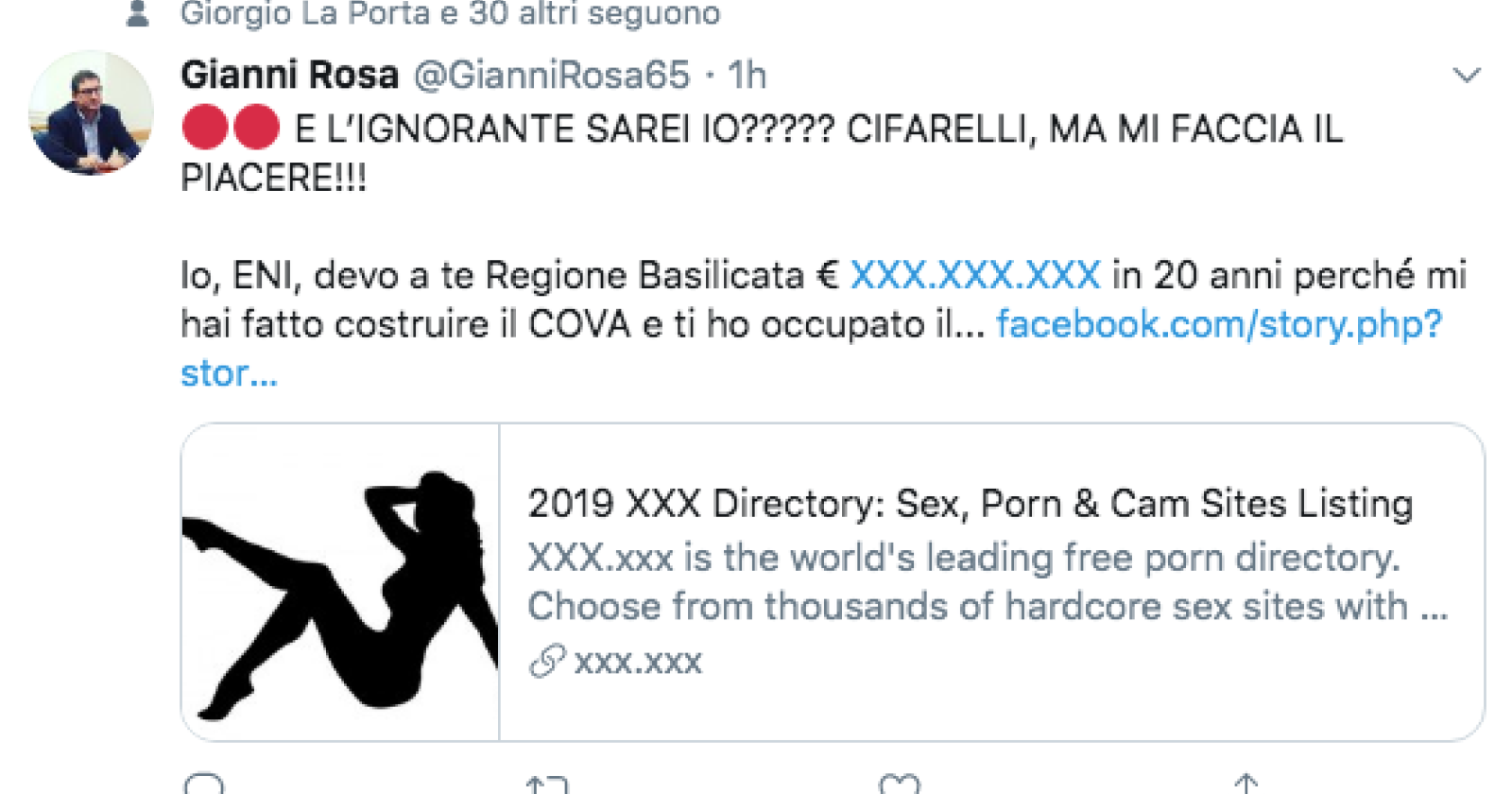 Gianni Rosa e il mistero del sito porno: quando lo scontro politico sul petrolio in Basilicata finisce a puttane