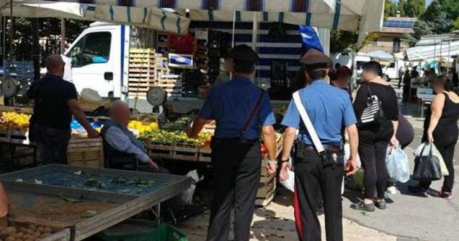 Tre quintali di prodotti ortofrutticoli senza tracciabilità sequestrati ad un foggiano dai Carabinieri di Lacedonia