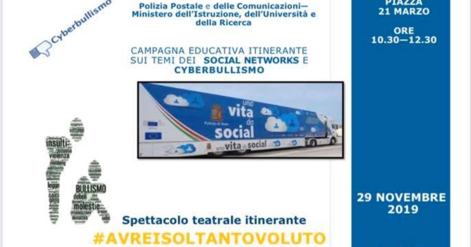 Una vita da social", al via a Potenza la campagna contro il cyberbullismo