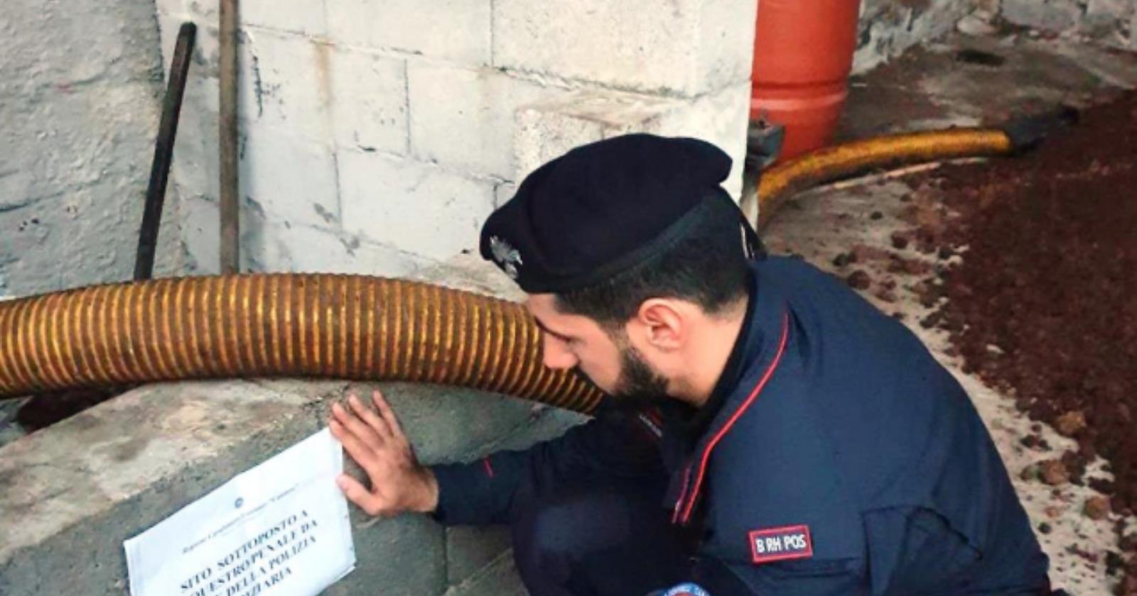 Gestione dei rifiuti non autorizzata: sigilli a un frantoio di Fardella