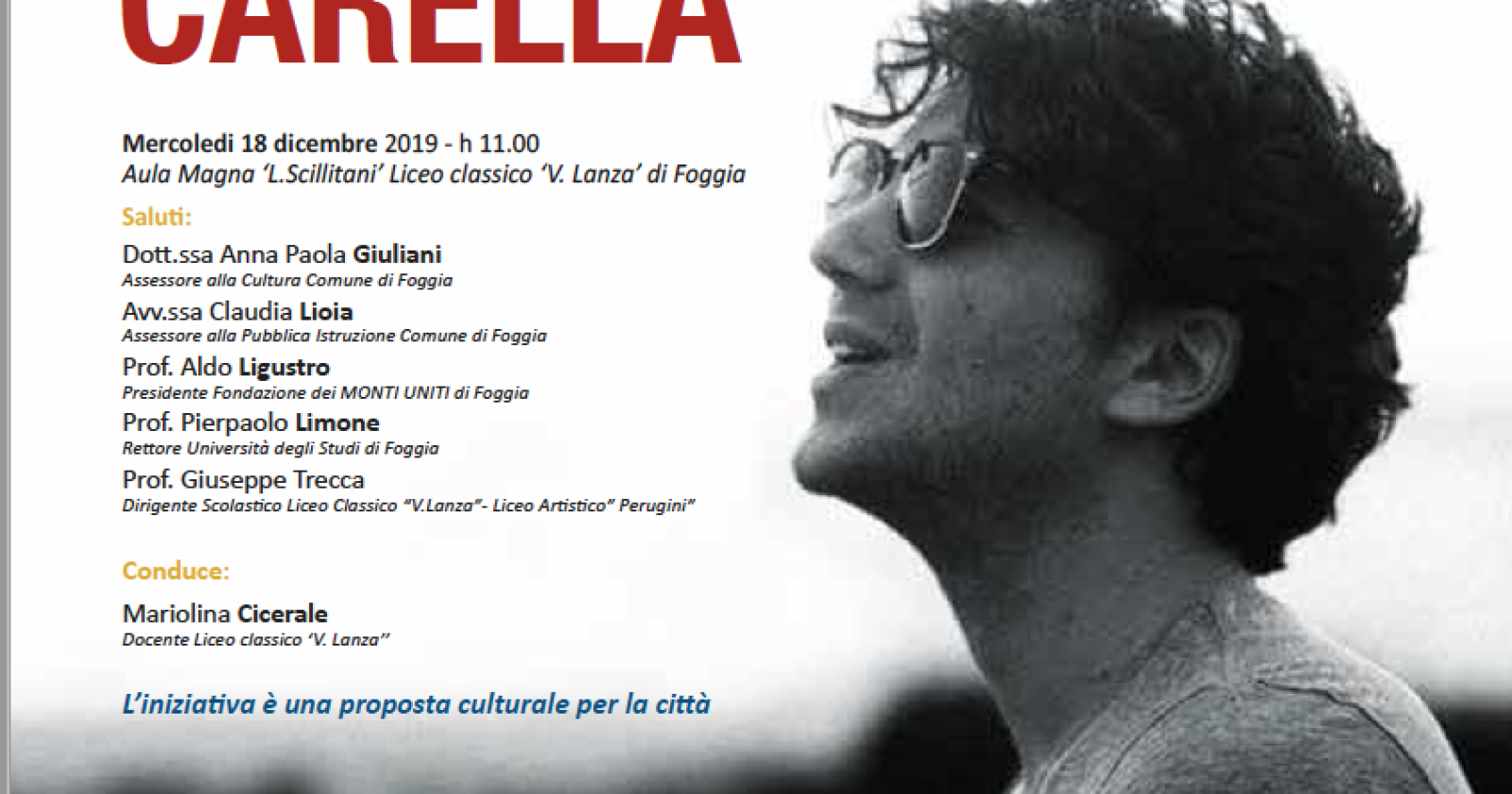 Gianluigi Carella, dal liceo Lanza di Foggia a New York